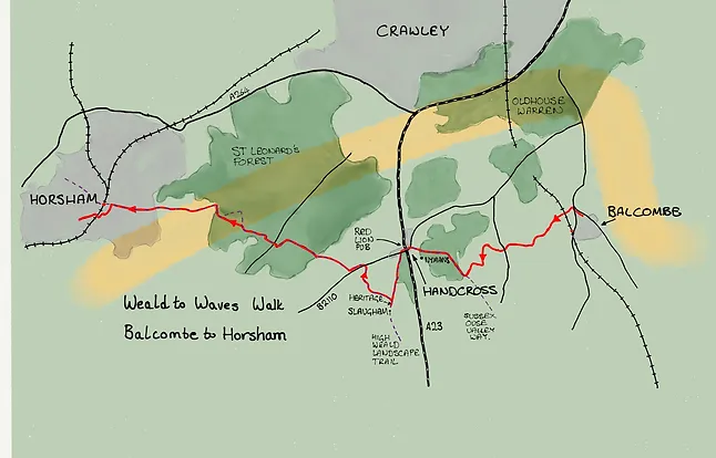 Balcombe to Horsham Walk