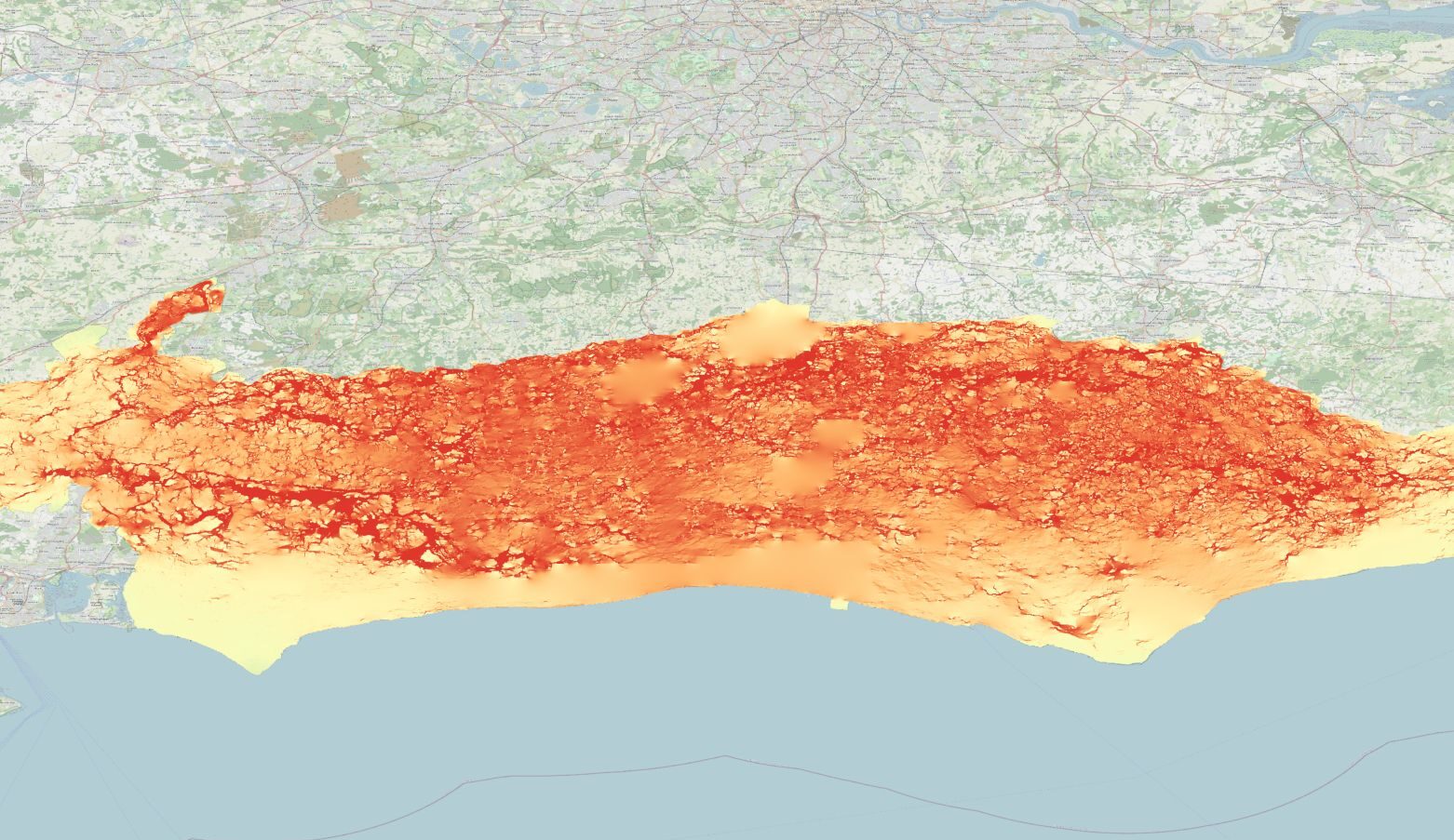 Habitat connectivity modelling, bats Habitat connectivity modelling, bats