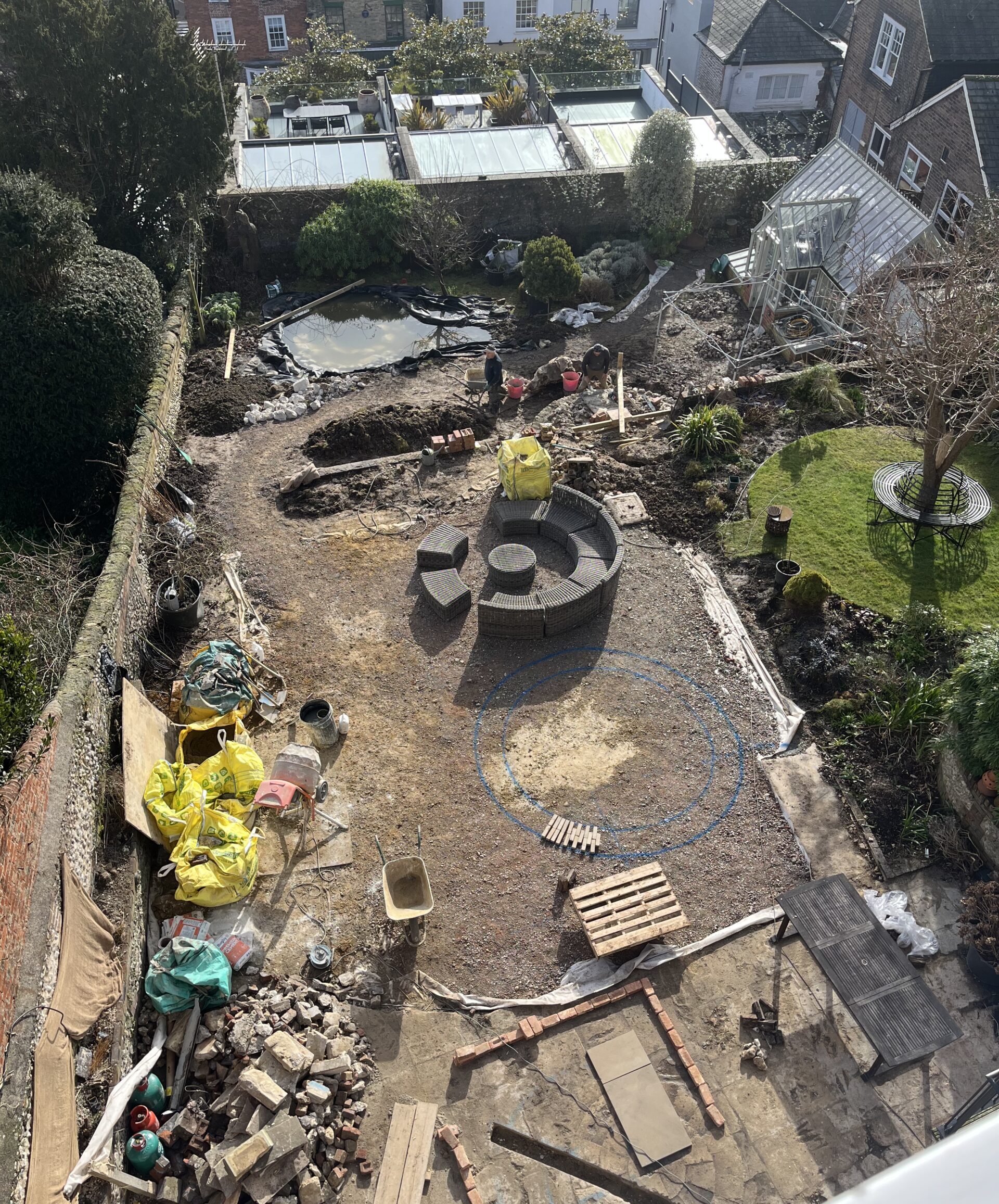 Andy's garden before, by Charlie Waring