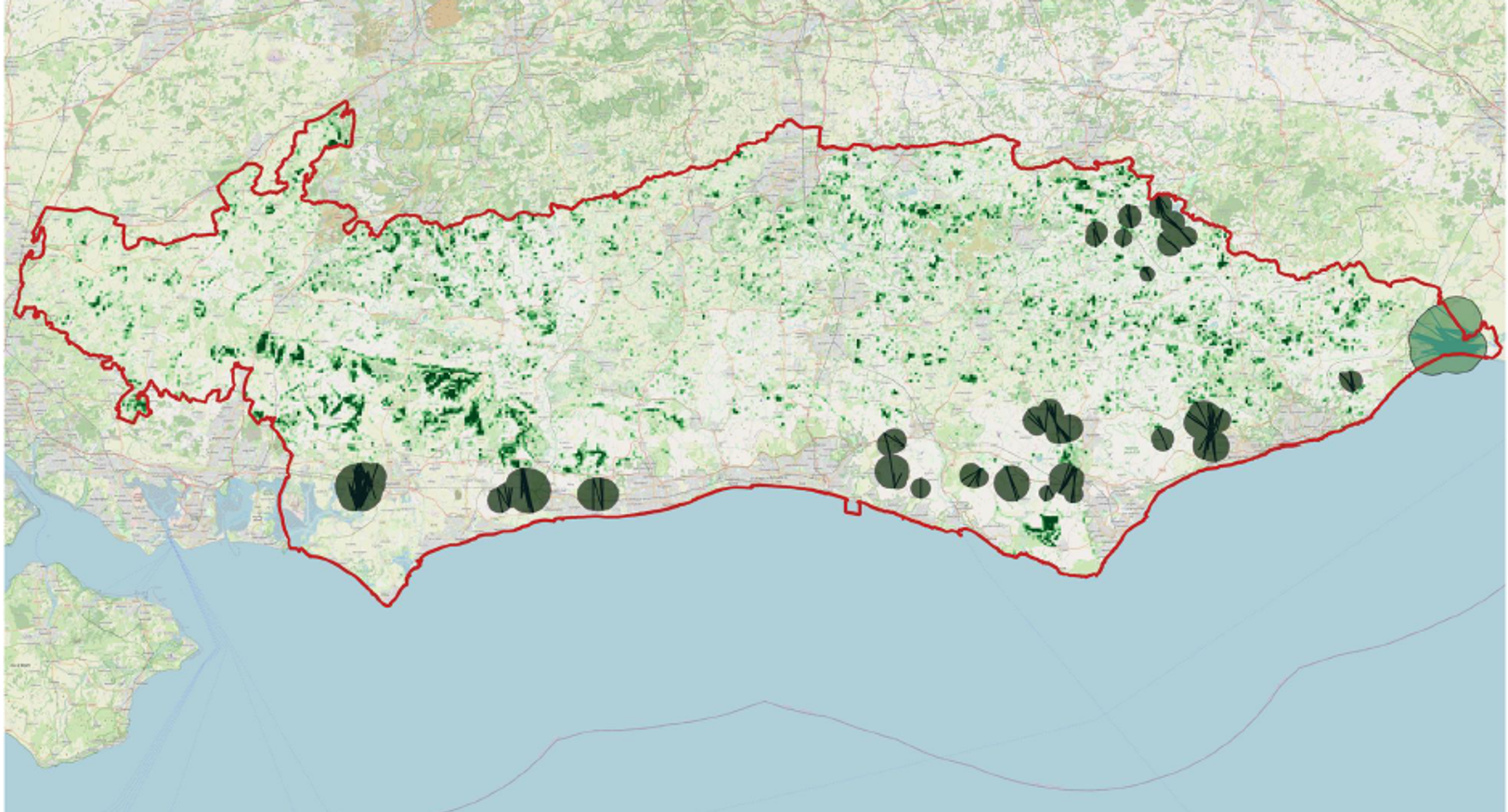 Weald to Waves habitat connectivity model