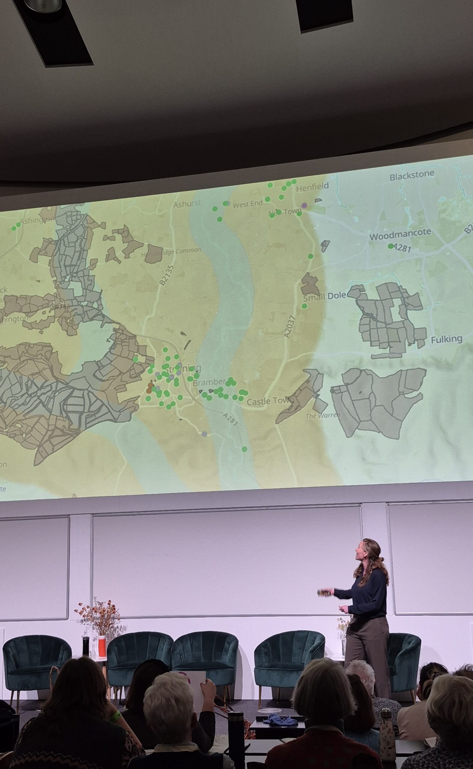 Libby Drew speaking at the Wilding Gardens Conference 2026, by Amy Hurn